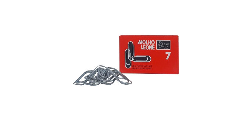 Fermagli zincati n° 7 - 75 mm MOLHO LEONE 25 unità