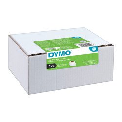 Confezione convenienza 12 rotoli di 130 etichette LabelWriter Dymo per indirizzi standard 89x28 mm - Adesivo permanente