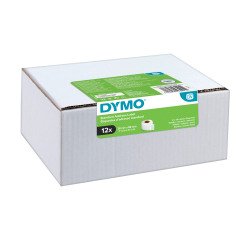 Confezione convenienza 12 rotoli di 130 etichette LabelWriter Dymo per indirizzi standard 89x28 mm - Adesivo permanente