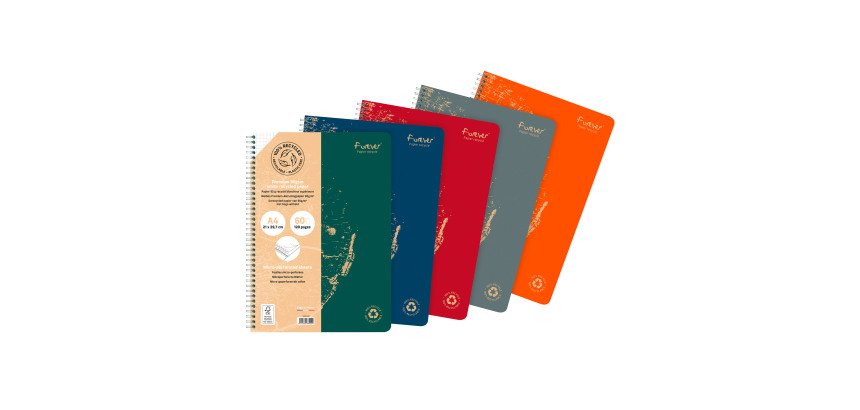 Cahier recyclé Forever Premium A4 petits carreaux 120 pages