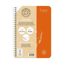 Cahier recyclé Forever Premium A5 petits carreaux 120 pages