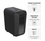 Destructeur Fellowes LX65 - coupe croisée