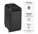 Destructeur Fellowes LX220 - coupe croisée