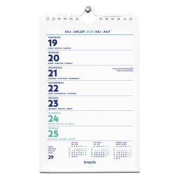 Wand-week kalender 2025 Brepols