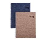 Agenda semainier Ecotiming Brepols année 2025- 17,1 x 22 cm bleu vintage