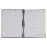 Weekly Scheduler Ecotiming Brepols 2025 - 17.1 x 22 cm vintage blue