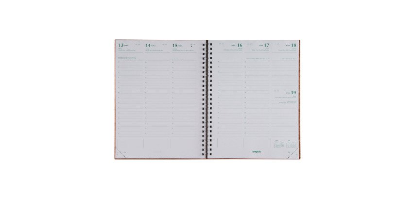 Agenda-Wochenkalender Ecotiming Brepols Jahr 2027 - 17,1 x 22 cm