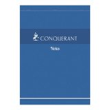 Bloc de bureau Conquérant 21 x 29,7 agrafé bleu - 5 x 5 - 200 feuilles