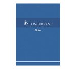 Bloc de bureau Conquérant 21 x 29,7 agrafé bleu - 5 x 5 - 200 feuilles
