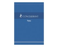 Bloc de bureau Conquérant 21 x 29,7 agrafé bleu - 5 x 5 - 200 feuilles