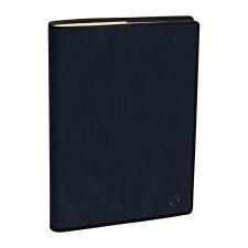 Agenda semainier PRESIDENT PRESTIGE Marlow bleu nuit - année 2025 - 21 x 27 cm