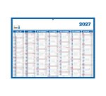 Calendrier semestriel mural année 2027 - 40 x 55 cm