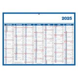 Calendrier semestriel mural année 2026 - 40 x 55 cm