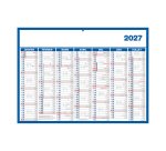 Calendrier semestriel mural année 2027 - 40 x 55 cm