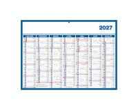 Calendrier semestriel mural année 2027 - 40 x 55 cm