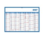 Calendrier semestriel mural année 2027 - 29 x 39,5 cm