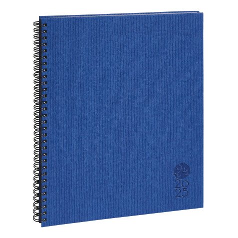 Agenda semainier de bureau Eurotime 27S Forever bleu - année 2026 - 21 x 27 cm