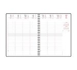 Agenda semainier de bureau Eurotime 27S Forever bleu - année 2026 - 21 x 27 cm