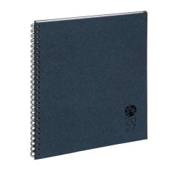 Agenda semainier de bureau Eurotime 22S Forever Bleu - année 2027 - 22,5 x 18,5 cm