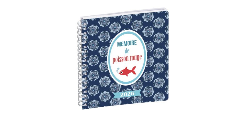 Agenda semainier de bureau Lady 18S Dodo & Cath "La tête" - année 2026 - 15 x 17 cm