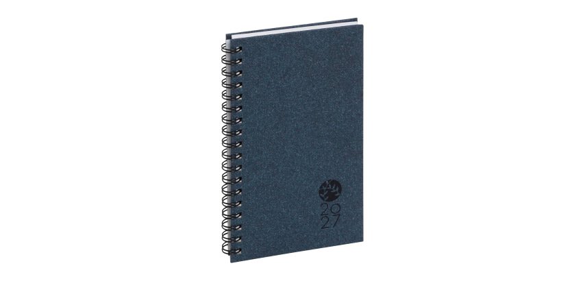 Agenda semainier de poche Eurotime 16S Forever Bleu - année 2027 - 9 x 16 cm
