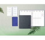 Agenda semainier de poche Eurotime 16S Forever Bleu - année 2026 - 9 x 16 cm