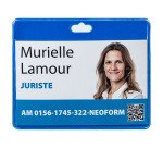Badge souple Djois by Tarifold sans attache 70 x 100 mm couleur - Boîte de 30