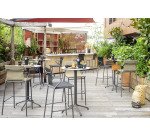 Fauteuil haut Horizon Lafuma - toile batyline - pied acier gris