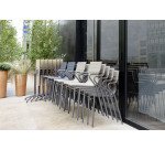 Fauteuil Horizon Lafuma - toile batyline - pied acier gris