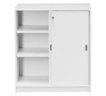 Armoire basse bois H 100 x L 90 cm portes coulissantes Essens