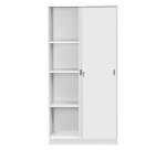 Armoire Harmonie / Excellens H 180 x L 90 x P 44 cm corps et portes coulissantes unicolore