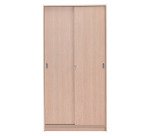 Armoire haute bois H 180 x L 90 cm portes coulissantes Essens
