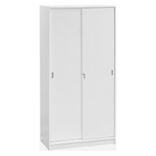 Hoge kast hout H 180 x B 90 schuifdeuren Harmonie/Excellens