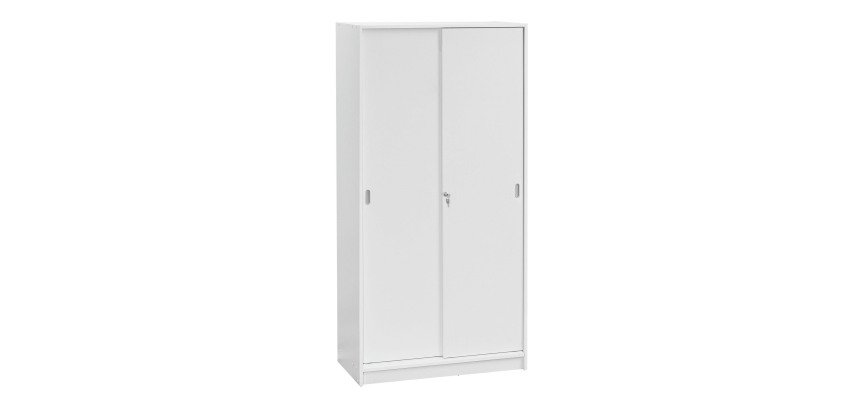 Armoire Harmonie / Excellens H 180 x L 90 x P 44 cm corps et portes coulissantes unicolore