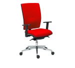 Desk chair Bruneau Activ' - Fabric - High back with lumbar support - Aluminum feet