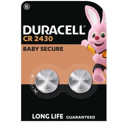 Duracell - Pack of 2 Lithium CR2430 button cell batteries - 3V