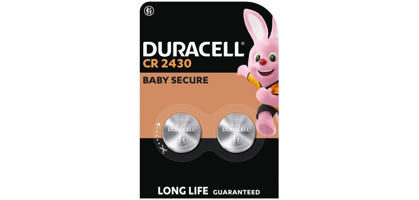 Pile bouton lithium Duracell spéciale 2430 3 V, lot de 2 (CR2430)
