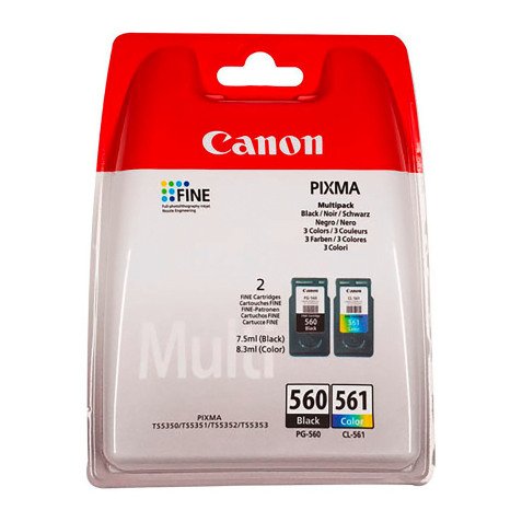 Canon PG-560 et CL-561 pack noir + couleur