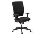 Silla de oficina Bruneau Activ' tejido - patas nailon - contacto permanente