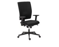 Silla de oficina Bruneau Activ' tejido - patas nailon - contacto permanente