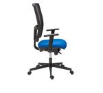 Bureaustoel Bruneau Activ' - Stof en netstructuur - Hoge rugleuning met lendensteun - zwarte poten