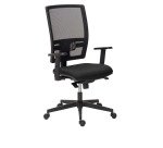Bureaustoel Bruneau Activ' - Stof en netstructuur - Hoge rugleuning met lendensteun - zwarte poten