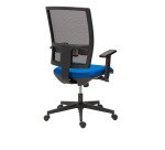 Bureaustoel Bruneau Activ' - Stof en netstructuur - Hoge rugleuning met lendensteun - zwarte poten