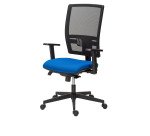 Bureaustoel Bruneau Activ' - Stof en netstructuur - Hoge rugleuning met lendensteun - zwarte poten