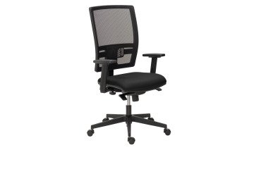 Silla de oficina Bruneau Activ' malla - patas nailon -  contacto permanente