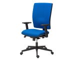 Silla de oficina Bruneau Activ' tejido - patas nailon - contacto permanente