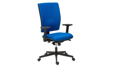 Silla de oficina Bruneau Activ' tejido - patas nailon - contacto permanente