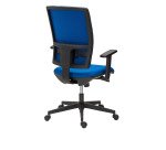 Chaise de bureau Bruneau Activ' tissu, soutien lombaire, pieds noirs