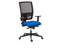 Sedia direzionale Bruneau Activ' schienale in rete con braccioli 1D inclusi