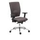 Desk chair Bruneau Activ' - Fabric - High back with lumbar support - Aluminum feet